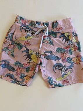 Batman Tropical Surf Print Swim Shorts Medium